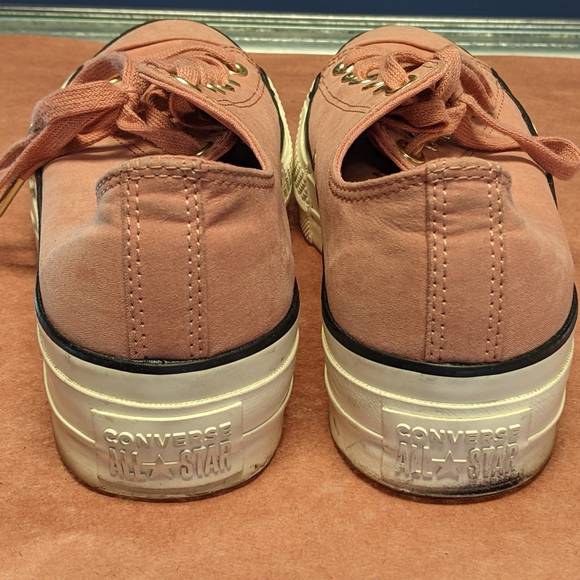 Converse Women's Peach Canvas Sneakers - Picture 3 of 7